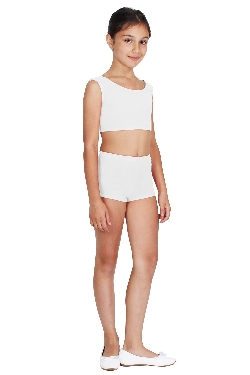 SHORT DANZA LYCRA BIANCO BAMBINA